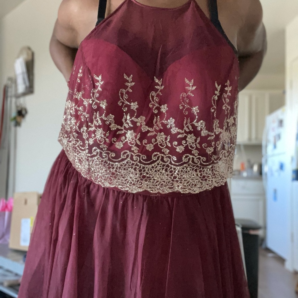 Formal Midi Glitter Dress